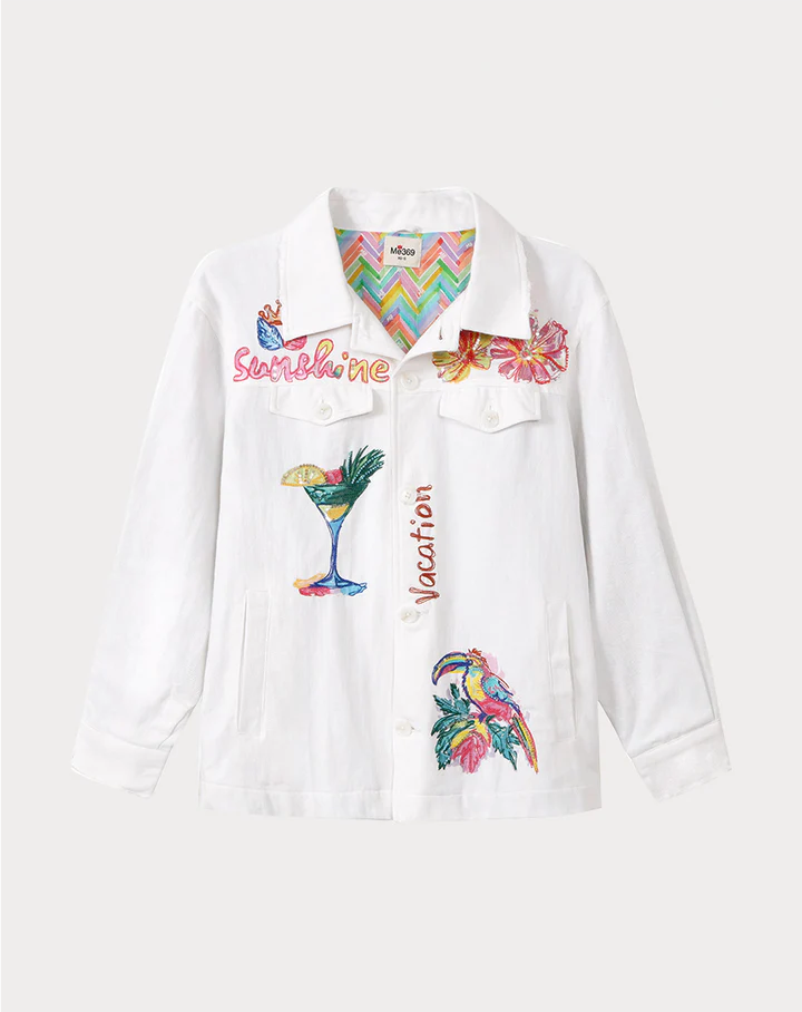 Briann White EMB Denim