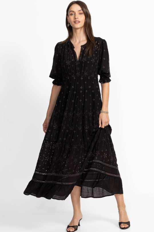 Daphne Embroidered Maxi Dress