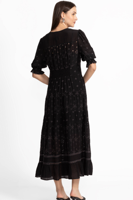 Daphne Embroidered Maxi Dress