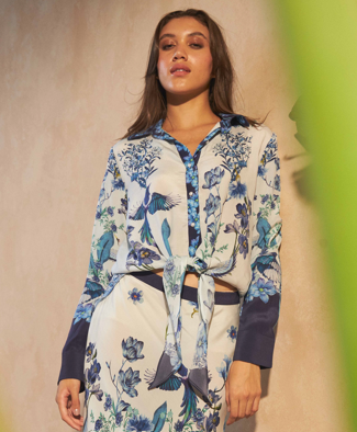 Lamium Top | Flowers Blu