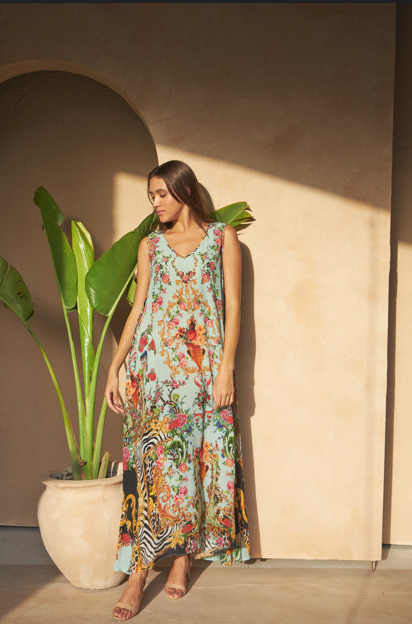 Daphne Dress | Zebra Multicolour