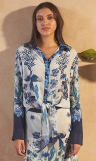 Lamium Top | Flowers Blu