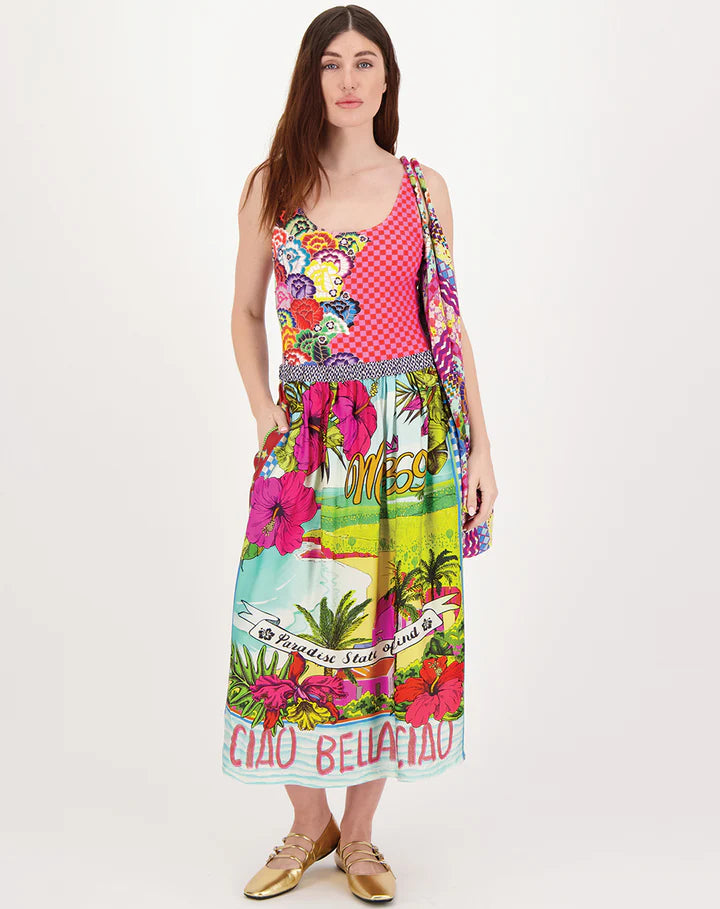 Vanessa Printed Love Midi Skirt